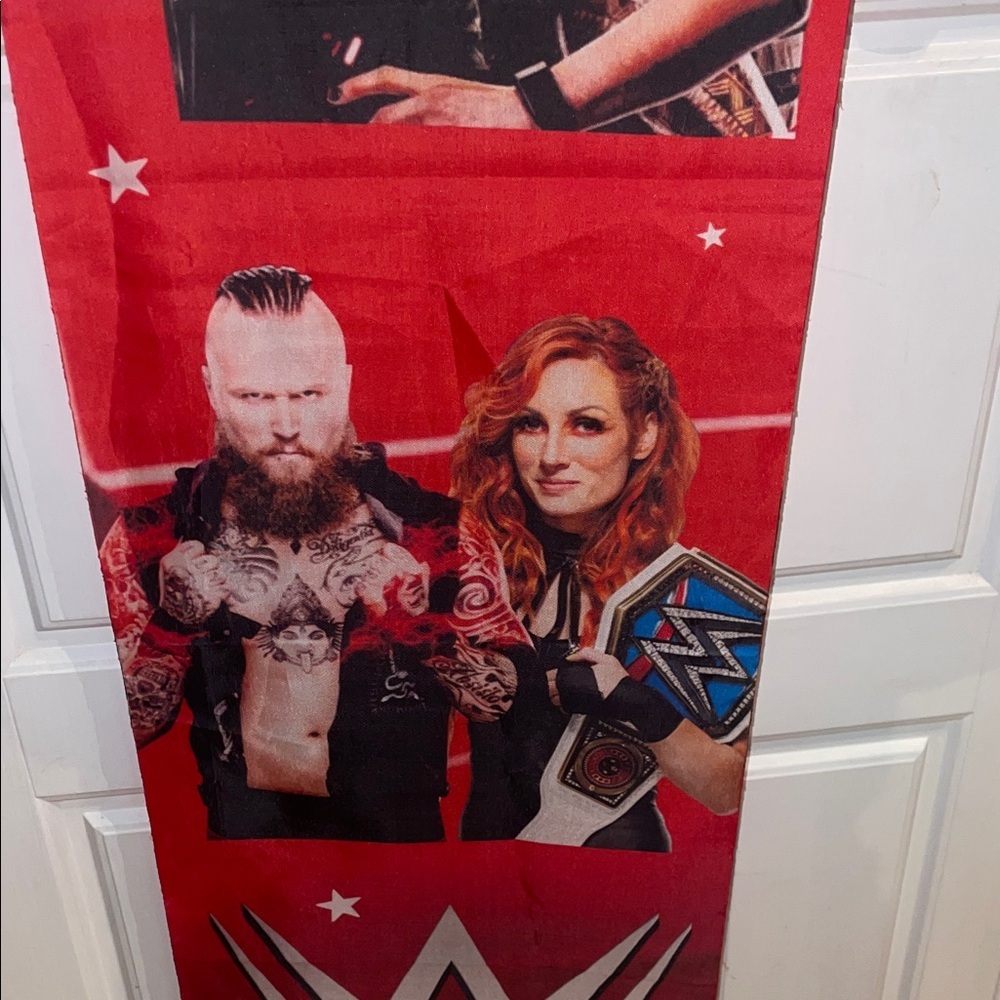 WWE Red Happy Birthday Banner - Picture 5 of 6
